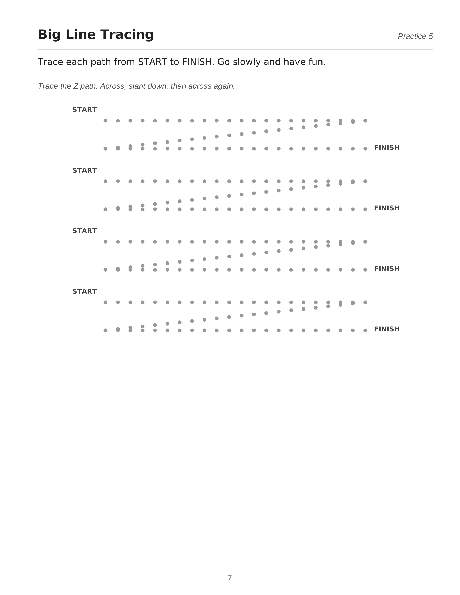 Page 7: Big Line Tracing. The selected page text is available in this viewer.