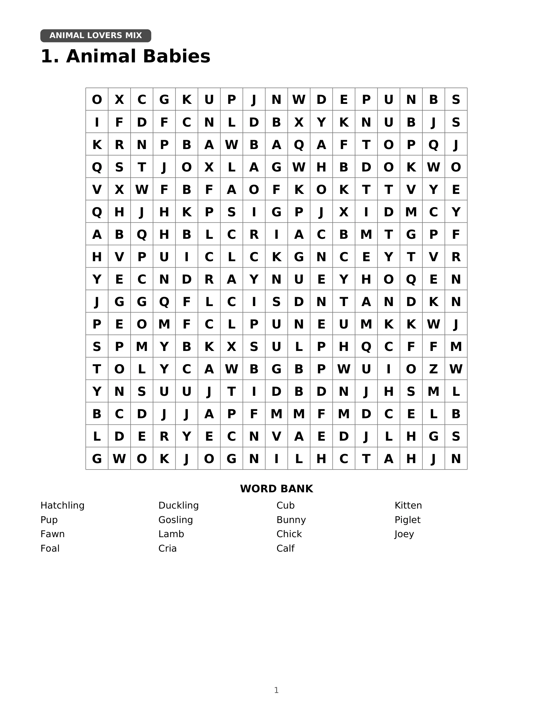 Page 8: ANIMAL LOVERS MIX. The selected page text is available in this viewer.