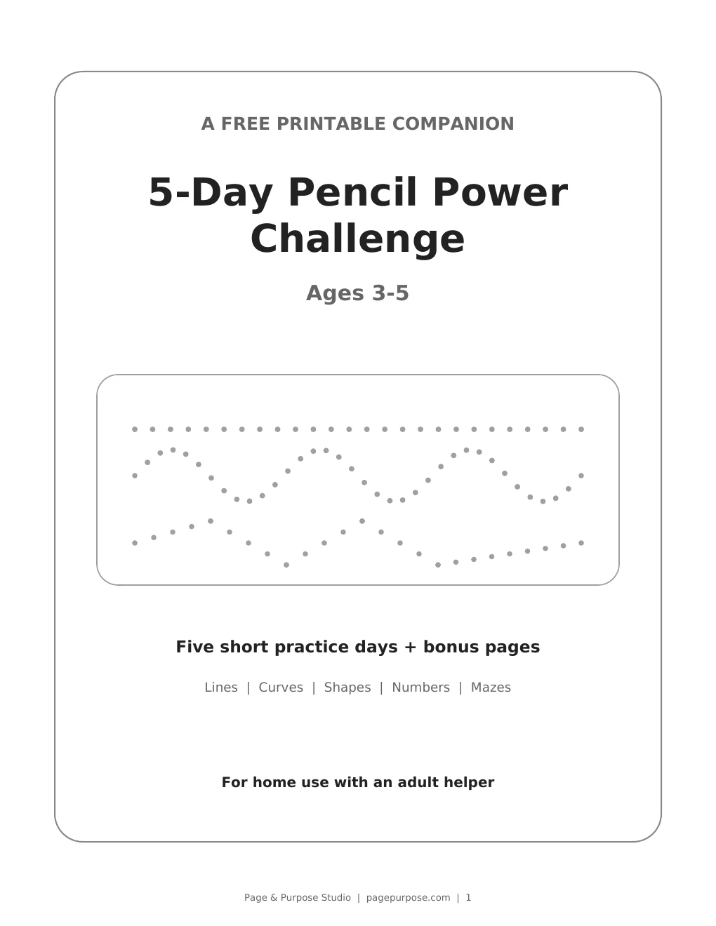 Cover of 5-Day Pencil Power Challenge