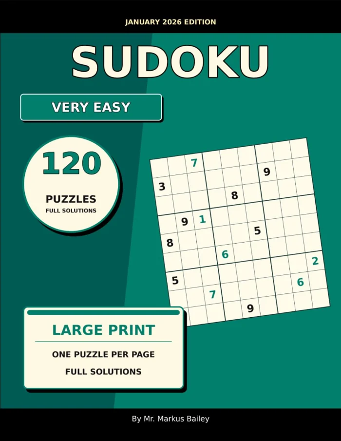 Cover of 2026 Sudoku Large Print Very Easy