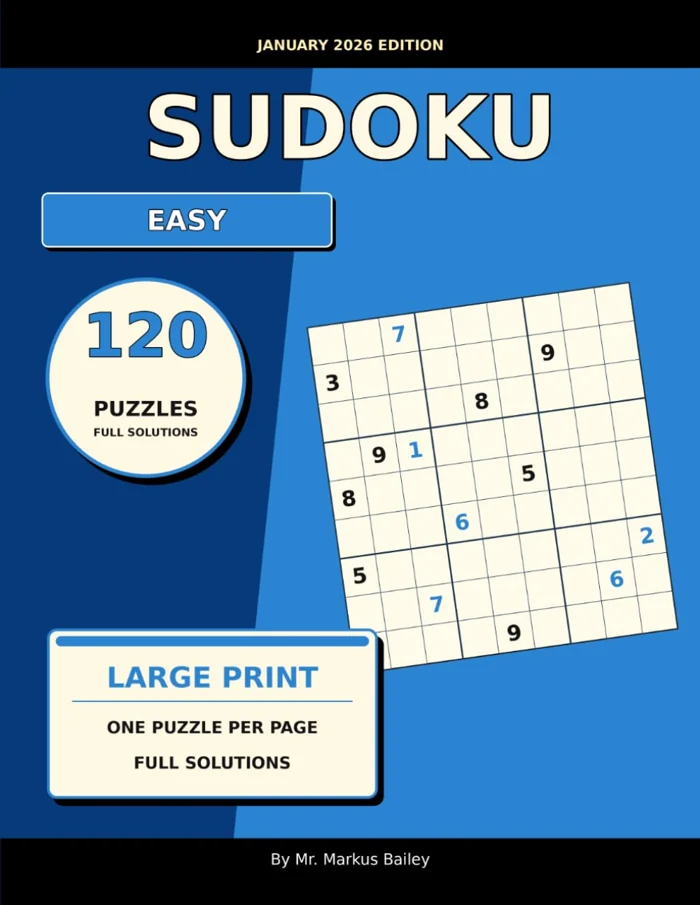 Cover of 2026 Sudoku Large Print Easy