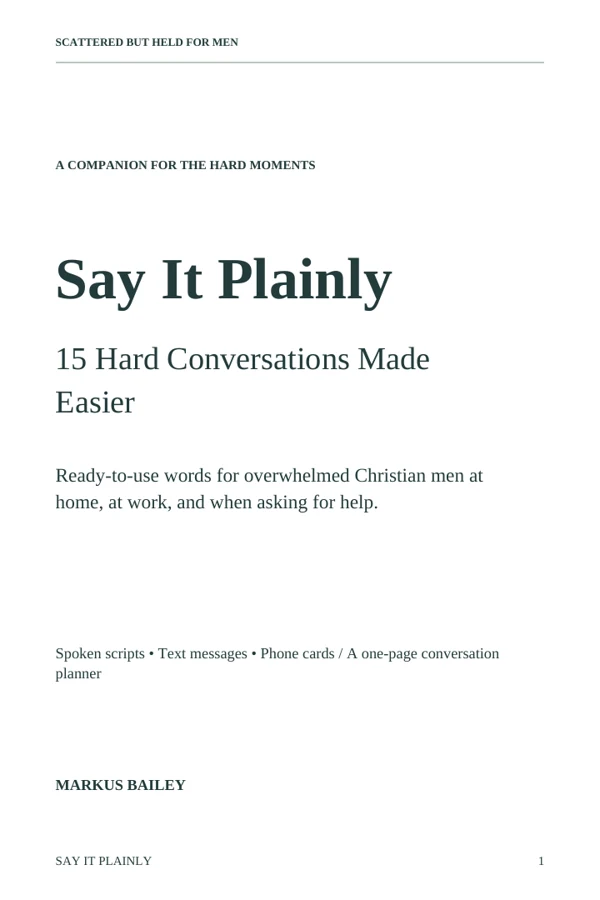 Cover of Say It Plainly: 15 Hard Conversations Made Easier